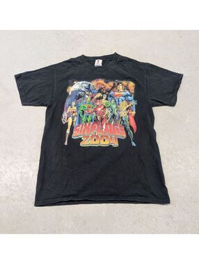 Y2K 2004 Six Flags DC Comics Justice League T-shirt